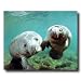 Pair Of Manatee Ocean Sea Life Whale Animal Picture Art Print