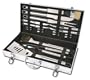 Style Asia HW5266 Chefs Basics Select 18-Piece Stainless-Steel BBQ Set with Aluminum Storage Case