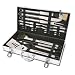 Style Asia HW5266 Chefs Basics Select 18-Piece Stainless-Steel BBQ Set with Aluminum Storage Case
