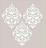 Wall Decor Plus More Vintage Florals Wall Sticker for Elegant Live Room Decor Vinyl Decal 3 Piece - 