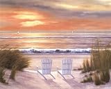 Paradise Sunset Canvas Art by Diane Romanello,20.1 x 16.1