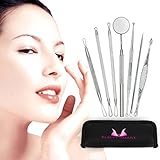 Inspiration Industry Blackhead & Blemish Remover Kit Treatment - 7 PCS Professional Surgical Extractor Instruments - Easily Cure Pimples, Blackheads, Comedones, Acne, and Facial Impurities