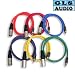 6 6ft COLOR XLR M RCA Patch Cable 6' GLS Audio