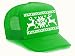 Green Reindeer Snowflake Mesh Trucker Hat Cap Sweater Christmas X Mas