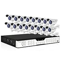 ZMODO KDH6-DASFZ6ZN-1TB 16 Channel H.264 Security DVR with 16 x 1/3' Color CCD IR Outdoor/Indoor Weatherproof Camera System - Professional Choice