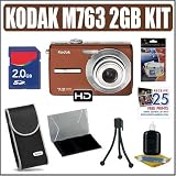 Kodak Easyshare M763 7.2MP Digital Camera Copper + 2GB Accessory Kit