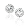 14K White Gold 1/4 ct. Diamond Earring Jackets