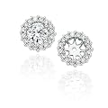 10K White Gold 1/4 ct. Diamond Earring Jackets