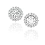 10K White Gold 1/4 ct. Diamond Earring Jackets