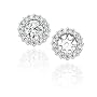 10K White Gold 1/4 ct. Diamond Earring Jackets