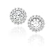 14K White Gold 1/2 ct. Diamond Earring Jackets