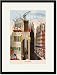 Black Framed/Matted Print 17x23, Troy Town