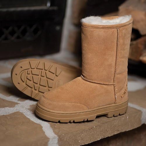 Plymouth Mocs Womens Boot Slippers