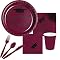 Congratulations Graduate Party Pack for 48 Guests - Burgundy