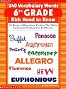 240 Vocabulary Words 6th Grade Kids Need To Know