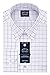 Eagle Men's Non Iron Flex Collar Regular Fit Check Button Down Collar Dress Shirt