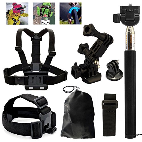 ANART® Professional Sports Accessories Kit Set Outdoor Telescopic Monopod Chest Mount Head/wrist Strap for Gopro 4 for Gopro 2/3/3+ , for SJCAM SJ4000 Sports Cameras