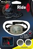 Elastic Bicycle Pant Leg Clips with LED Safety Light - 2 Pack - Red