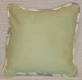 Confetti Boy Green Pillow w/ Stripe Trim