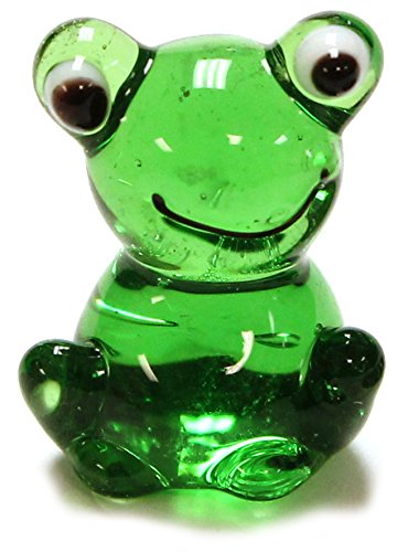 Ganz Miniature Glass Animals Figurine - Frog (ER23186)