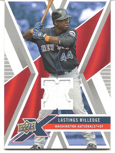 Lastings Milledge 2008 Upper Deck X Jersey Card #UDXM-LM Washington Nationals