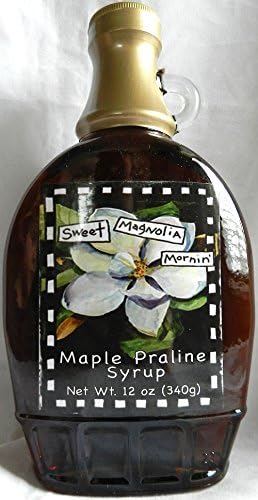 Maple Praline Syrup, from Gullah Gourmet, "Sweet Magnolia Mornin" 12 oz (340g) Great on Flap Jacks, Waffles, Pancakes and makes a great Ice Cream Topping