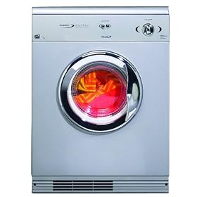 White Knight WK44AS Large Reverse Action Tumble Dryer in Silver
