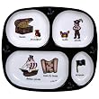 Divided TV Dinner Tray Baby Cie Pirates Colorful Melamine Baby Dinnerware