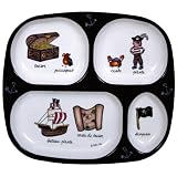 Divided TV Dinner Tray Baby Cie Pirates Colorful Melamine Baby Dinnerware