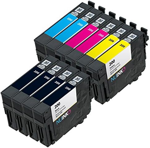 NUINKO 10 Pack Remanufactured Epson 200 Ink Cartridge for Epson XP-410 WF-2540 XP-310 WF-2530 XP-400 XP-200 WF-2520 XP-300 Printers