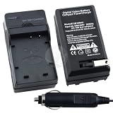 FOR CANON NB-7L G10 CAR + TRAVEL WALL AC MAINS CHARGER