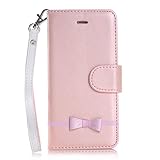 iPhone6 ケース 4.7インチ アイフォン6 カバー 手帳型 iphone6-425(スモーキーピンク) スマホケース スマホカバー 横開き レザー 革 Teddy®ブランド 携帯電話ケース 携帯カバー アイホンケース アイホン6カバー アイフォーン6 リボン