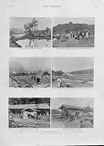 Effect Tidal Wave N E Japan 1896 Antique Print