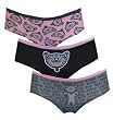 The Big Bang Soft Kitty 3 Pack Hipster Panties for women