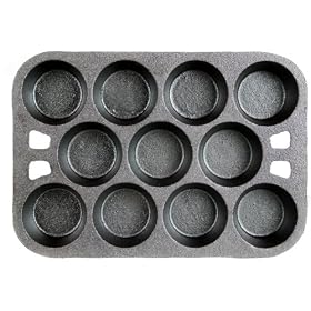Buy Cajun Cookware Pans 11-mold Seasoned Cast Iron Muffin Pan - Gl10492es by Cajun Cookware