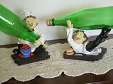 Set of 2 Chef Wine Bottle Holders