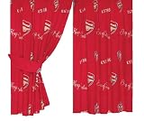 Character World Arsenal Crest Curtains, 72 Inch