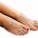 San Tokra Antique Silver Barefoot Sandals Footchain Chinese Knot Ankle Bracelet Beach Wedding Jewelry