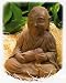 Cast Stone 10 SEATED JIZO BUDDHA Bodhisattva CHILD MONK Sculpture