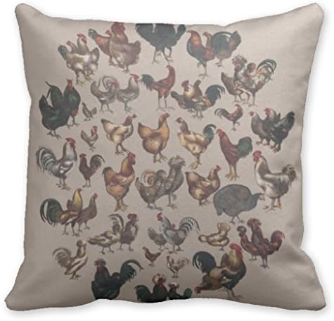 Decorative Throw Pillow Case Covers Chickens Square Pillow Cases Sofa Pillows