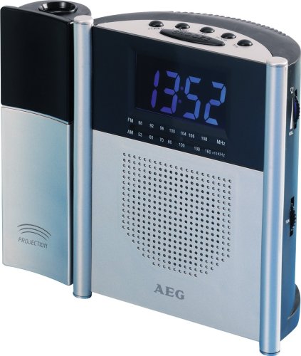 AEG MRC 4105 P Uhrenradio mit Projektion silber