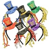 Happy New Year Headbands Assortment 12 Per Pack