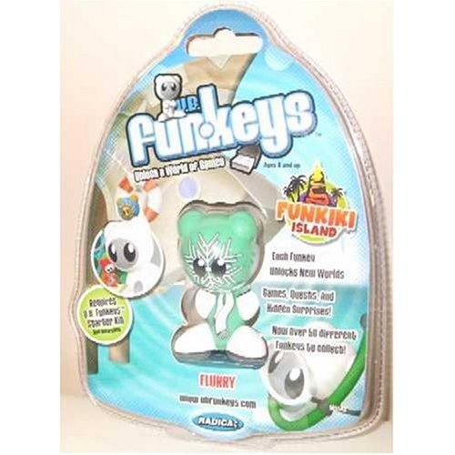 Childrens Toyshop  Toys : UB Funkeys Funkiki Island - Light Green Flurry (Rare)