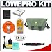 Lowepro Terraclime 100 Photo/Video Camera Bag/Case (Grass) + Accessory Kit for Canon Rebel XSi, XS, XTi, 40D, Nikon D40, D60, D80, D200, D300, D700, Olympus Evolt E-410, E-420, E-510, E-520, and Sony Alpha A200, A300, A350, A700 Digital SLR Cameras Image
