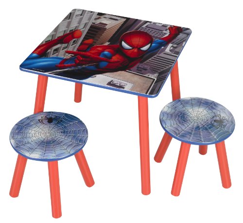 World Apart 460SPD01 Spiderman Kindertisch und 2 St&uuml;hle