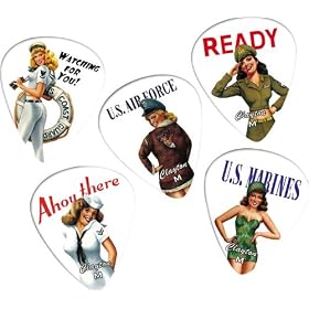Clayton American Hotties 1 Dozen Guitar Picks, Medium by 