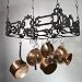 Kitchen & Housewares : Rainsford & Gale 610/110/124 Classic Wrought Iron Hanging Potrack