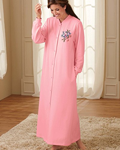 National Snap Front Fleece Robe - Short