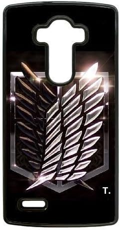 Durable Rubber Cases LG G4 Cell Phone Case Black Cartoon Attack On Titan Trwdjv Protection Cover