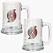 Portland Trail Blazers 2 Piece 15 oz. Glass Tankard Set